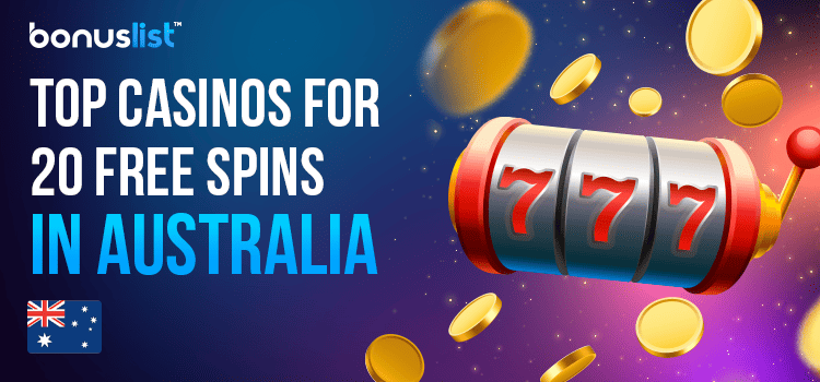 A futuristic casino reel with some golden coins for top casinos for 20 free spins in Australia