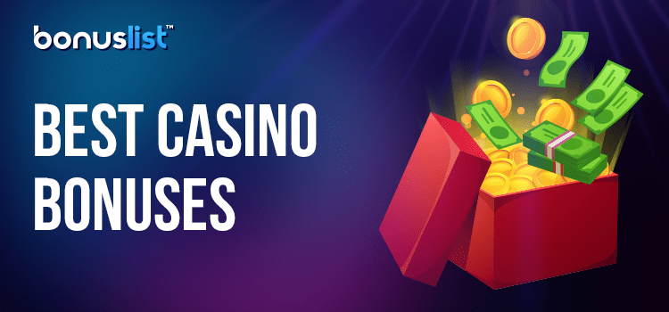 A full box of cash and coins for the best online casino bonuses in Australia