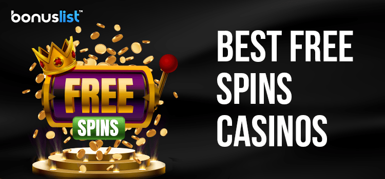 A crowned Golden free-spin reel on a podium for the best free spins casinos in Australia