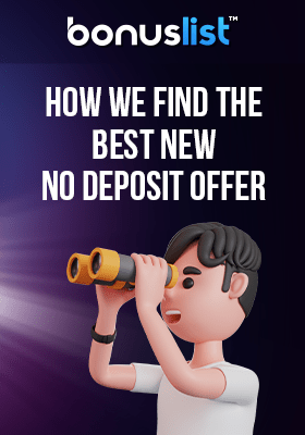 A person is searching with a binocular how we find the best no-deposit offers