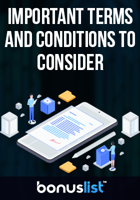 A checklist on a mobile phone for No Deposit Bonuses Terms and Conditions