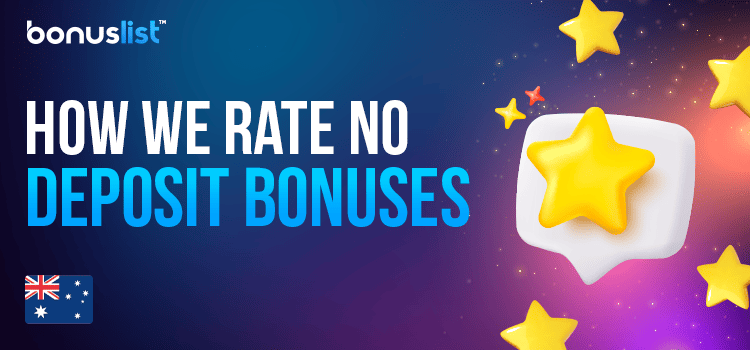 A lot of golden stars with some magical dust explains how do we rate deposit-free bonuses